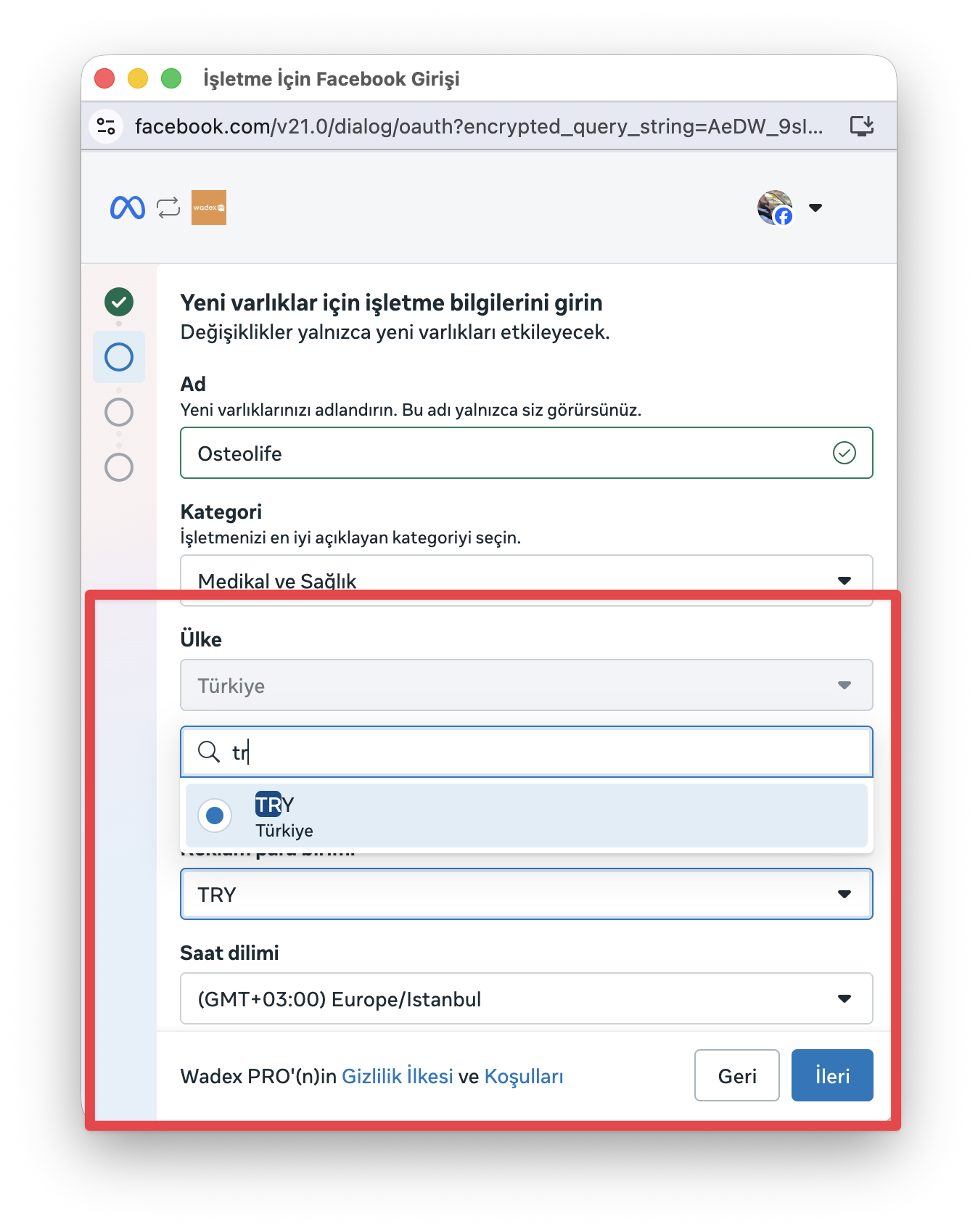 Ülke ve para birimi